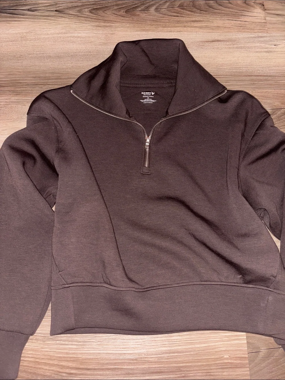 old navy brown quarter zip! - Picture 1 of 4